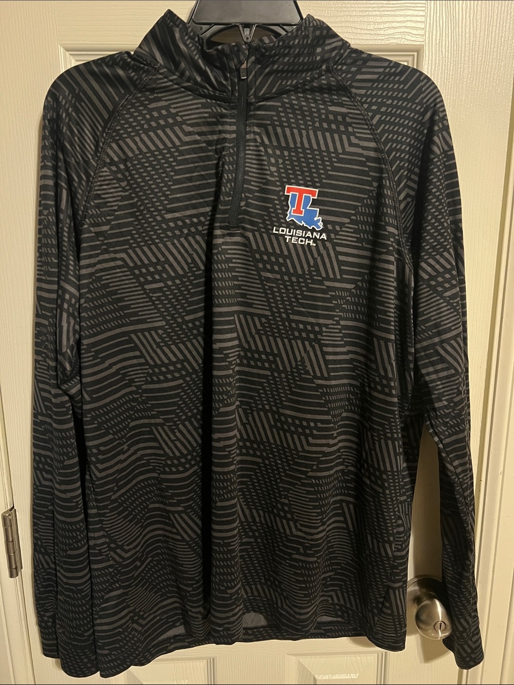 LG Black & Gray Louisiana Tech Quarter-Zip Performance Jacket